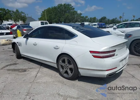 2021 Genesis G80 Prestige z USA, uszkodzony, nr VIN KMTGC4SD3MU088300